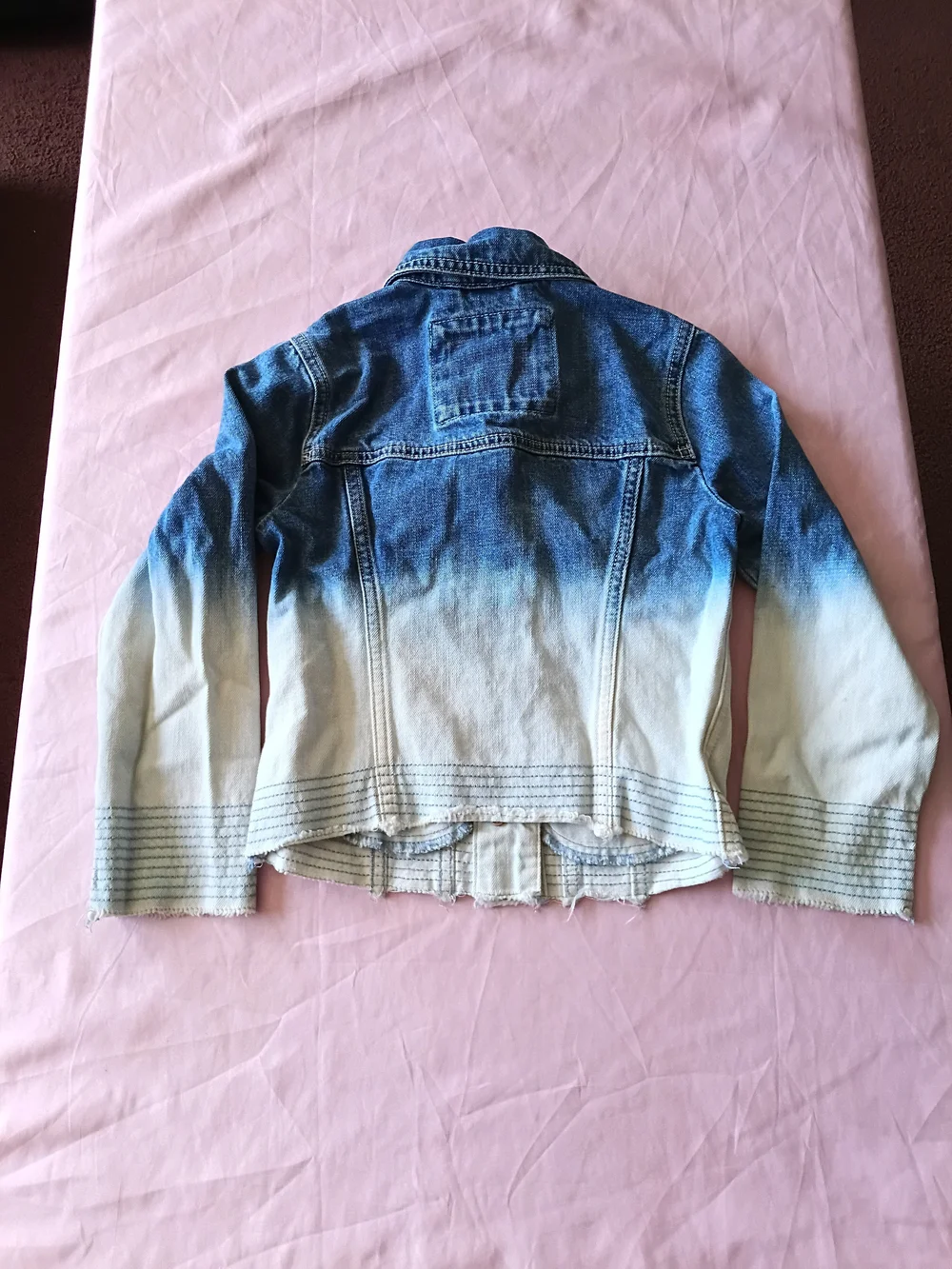Abercrombie & Fitch Kids Girls Ombre Denim Jean Jacket Size 5/6